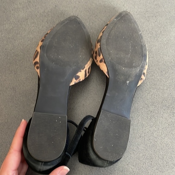 Gap faux suede leopard print dorsay flat - Picture 6 of 8